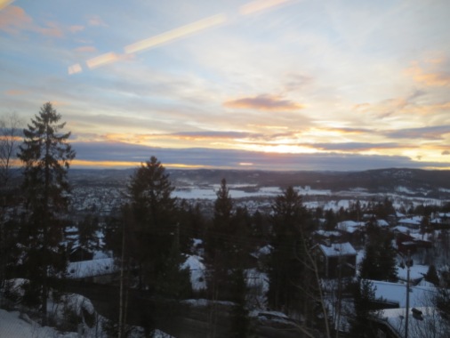 last sunset in Oslo